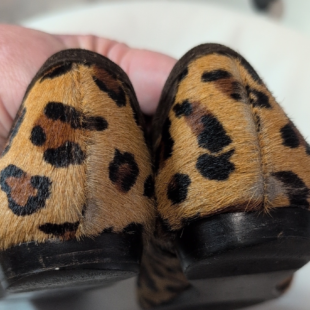 Lauren Ralph Lauren Calf Hair Leopard Print Flats - Picture 6 of 10